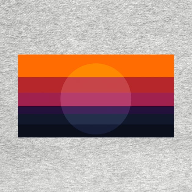 minimal ocean sunset by pholange